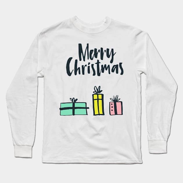 Christmas Presents Long Sleeve T-Shirt by Favete